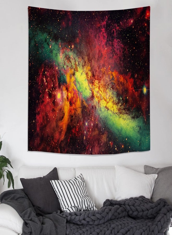 PSYHILAR Blacklight Tapestry Galaxy Nebula Stars UV Reactive Neon Universe Space Wall Hanging Black Light Posters for Adults (79 x 59 Inches) - Image 4